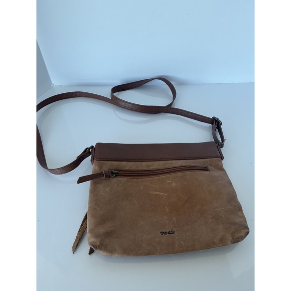 The Sak Sanibel Leather Crossbody Bag Brown Adjustable Strap Purse - Picture 7 of 15